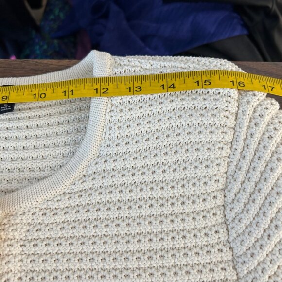 ❤️ Talbots Cream Button-Up Cardigan Sweater Size XL - Picture 6 of 9